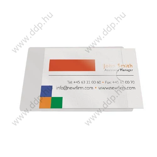 Névjegytartó zseb Öntapadós 10db/csomag KF27038 Q-CONNECT