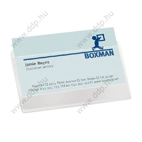 Névjegytartó tok, 3L öntapadós , a hosszabb oldalán nyitott -3L10111-