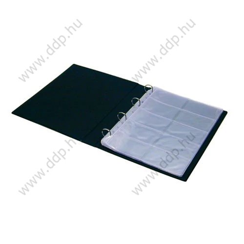 Névjegytartó A/4 400db-os Panta Plast fekete -INP361112F-