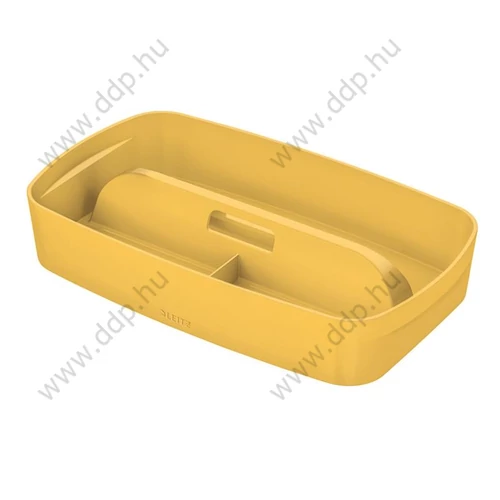 Rendszerező doboz foganytyúval Leitz Cosy MyBox kicsi meleg sárga