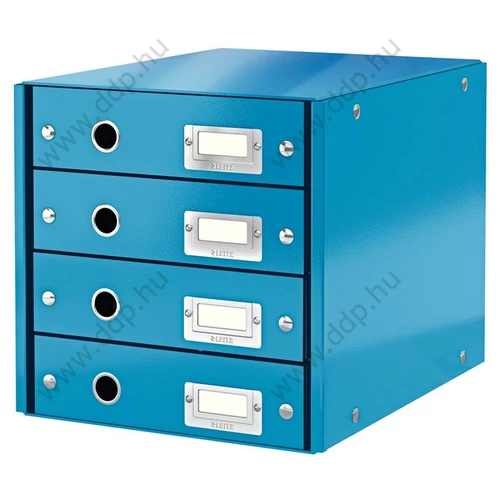 Irattartó 4 fiókos LEITZ WOW CLICK and STORE kék -60490036-