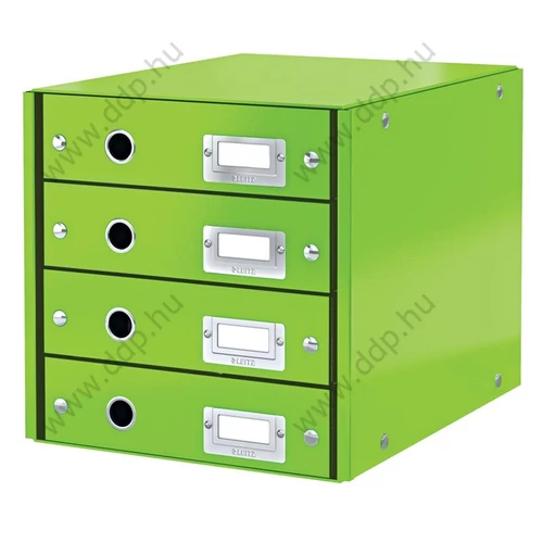 Irattartó 4 fiókos LEITZ WOW CLICK and STORE zöld -60490064-