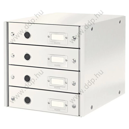 Irattartó 4 fiókos LEITZ WOW CLICK and STORE fehér -60490001-