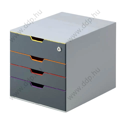 Irattartó 4 fiókkal DURABLE szürke VARICOLOR SAFE 760627