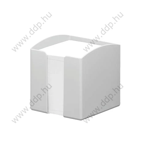 Kockatömb 93x93mm szürke műanyag tartóban Durable ECO