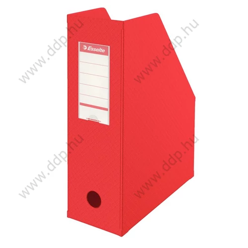 Iratpapucs PVC Esselte összehajtható 100mm piros -56073-