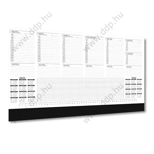 Könyöklő 410x590mm 52lapos UK-02 52 naptárral papírlapos könyökcsíkkal