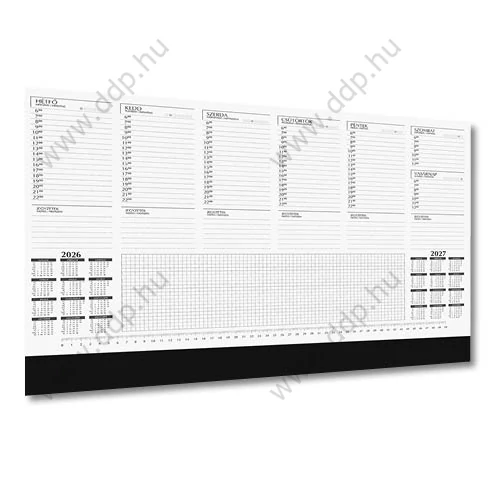 Könyöklő 410x590mm 52lapos UK-02 52 naptárral papírlapos könyökcsíkkal