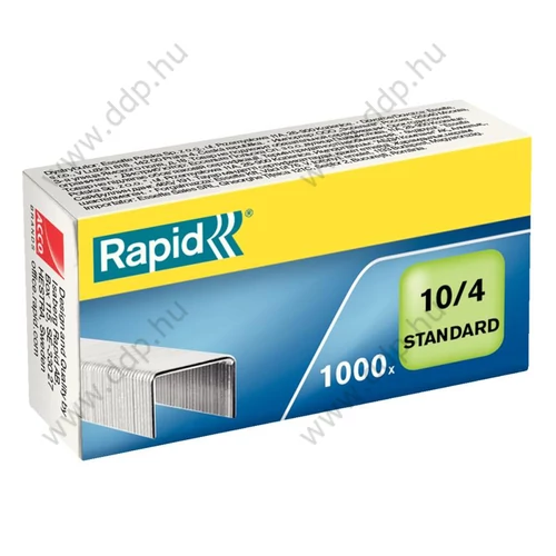 Fűzőkapocs Rapid Standard No.10 horganyzott tűzőkapocs, 1000db/doboz -24862900-
