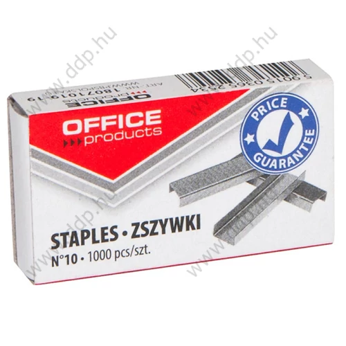 Fűzőkapocs OFFICE PRODUCTS No.10, 1000 darab/doboz