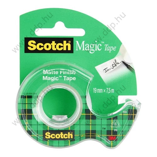 Ragasztószalag 19mmx7,5m 3M Scotch írható 8-1975D adagolóval