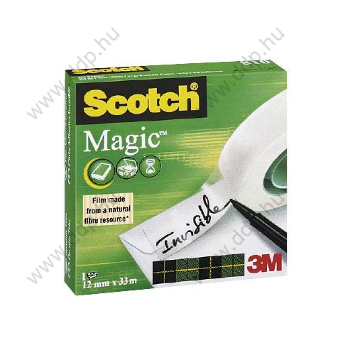 Ragasztószalag 12mmx33m Scotch 810-1233 írható