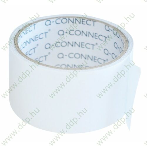 Ragasztószalag kétoldalas 50mmx5m fehér Q-CONNECT