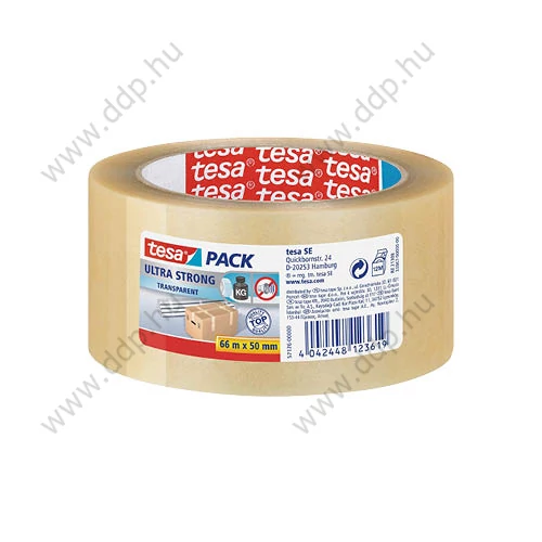 Ragasztószalag 50mmx66m Transzparens Tesapack ultra erős -57176-