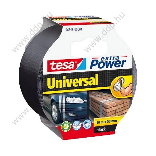 Ragasztószalag Tesa Extra Power Univerzális szövetszalag fekete 50mm x 10m -56348-00001-05-