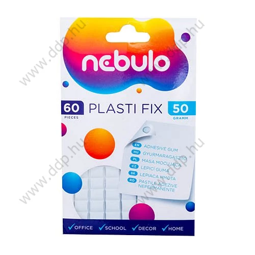 Ragasztó Plasti Fix 50g gyurmaragasztó 60 kocka/csm Nebuló