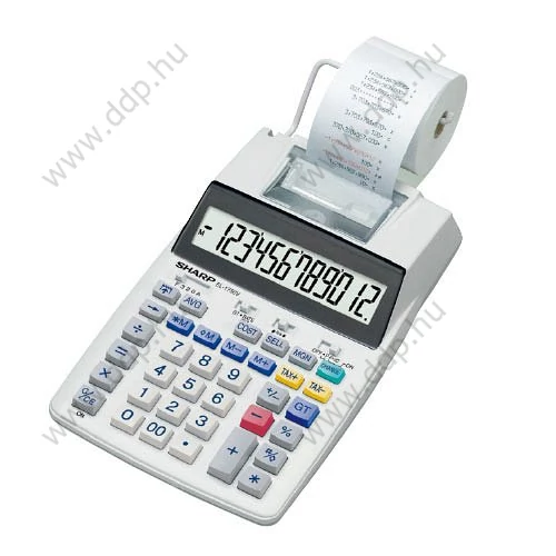 Számológép Sharp EL-1750V szalagos