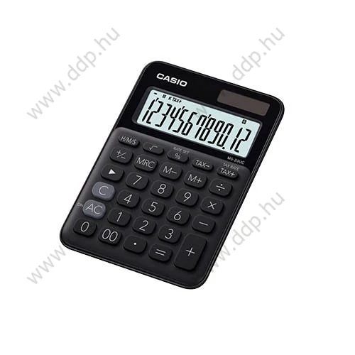 Számológép Casio MS 20UC BK fekete asztali