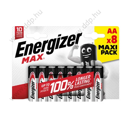 Elem Energizer MAX ceruza E91 AA 8db/csm -NZAX6A12-