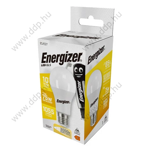 Izzó LED ENERGIZER normál E27 11W 3000K 1055LM (75W)