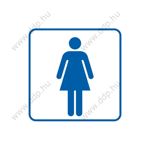 Piktogram TDC női WC 105 x 105 mm