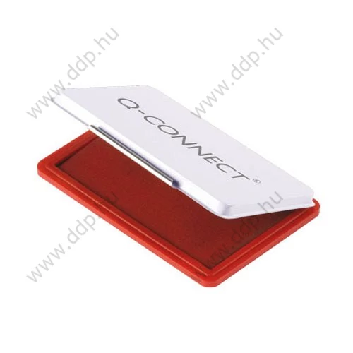 Bélyegzőpárna piros 110x70mm, fém Q-CONNECT -KF25212-