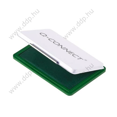 Bélyegzőpárna zöld 110x70mm, fém Q-CONNECT -KF25210-