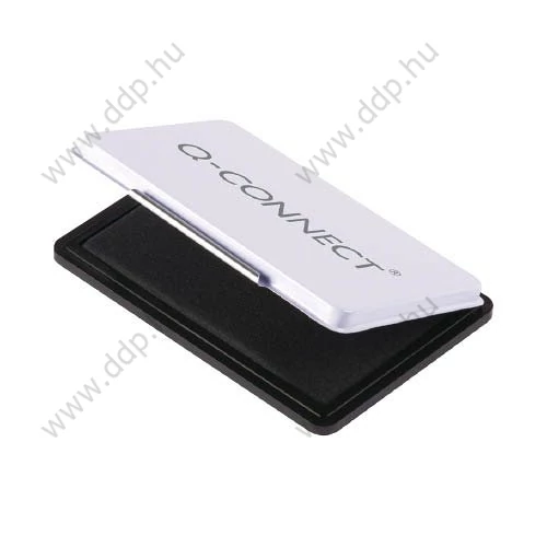 Bélyegzőpárna fekete kicsi, fém, 90x55mm Q-CONNECT -KF16315-