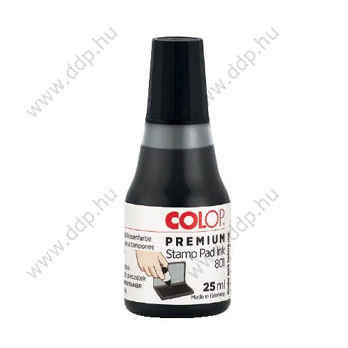 Bélyegzőfesték 25ml Colop 801 PREMIUM fekete -1201501-