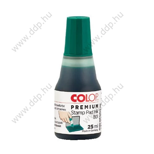 Bélyegzőfesték 25ml Colop 801 PREMIUM zöld -1201504-
