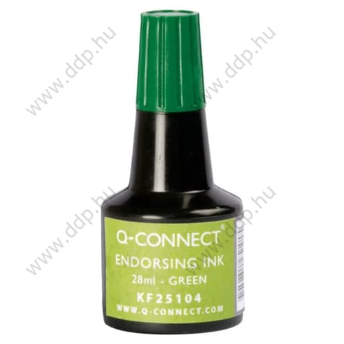 Bélyegzőfesték 28ml zöld Q-CONNECT -KF25104-