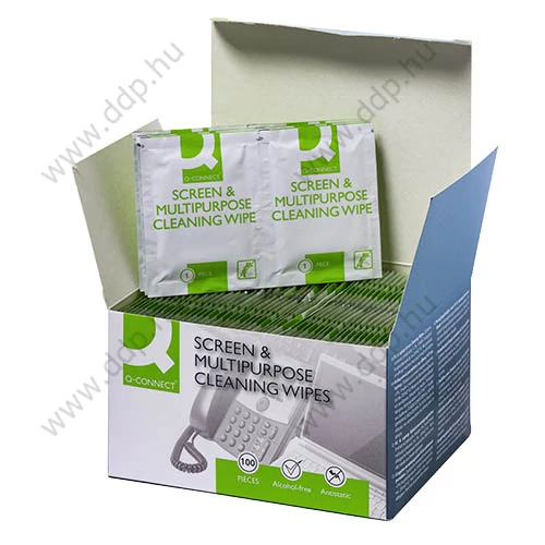 Tisztítókendő többcélú Q-Connect KF04503 100 tasak
