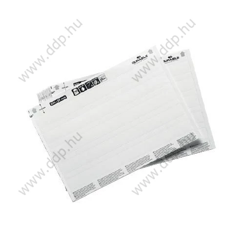 Bemutatótábla betétlap A4, 200mmx40mm címkéhez (20ív/csom) DURABLE -809902-