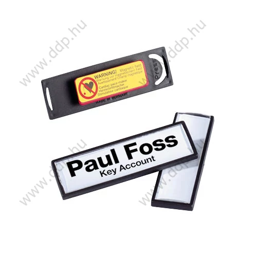 Névkitűző DURABLE CLIP CARD 17x67 mm, mágnessel 813201 25db/csom