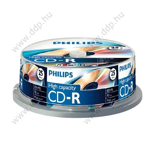 CD-R Philips írható 52x hengeres (50 db/henger)