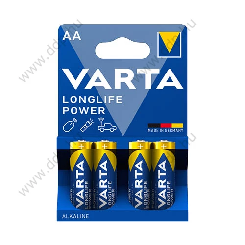 Elem ceruza LR6 1,5V 4db/csm Varta Loglife Power tartós -4906121414-