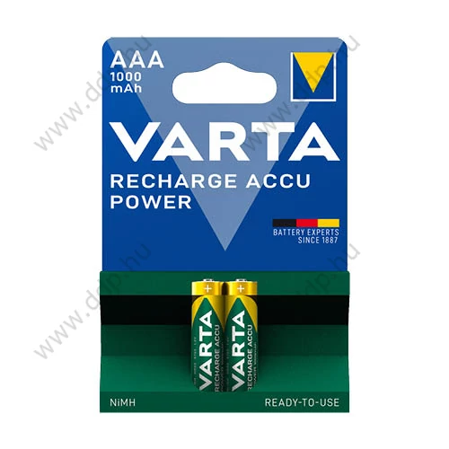 Akkumulátor Varta Professional AAA/mikro 1000mAh 2db/csm -5703301402-