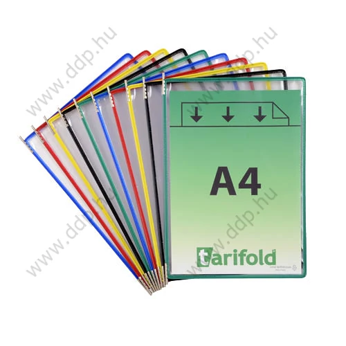 Bemutatótábla A/4 acélkeretes Tarifold 10db/dob vegyes -TF114009-
