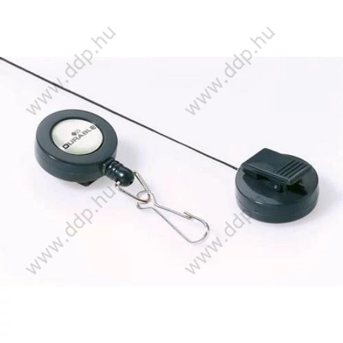 Névkitűző tartó kihúzható műanyag karabineres Durable 8221 -822158/P4100-0365-