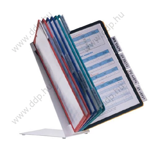 Bemutatótáblatartó 10 panellel asztali Durable Vario -557000/P4052-0270-