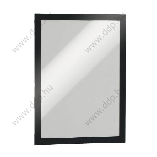 Infokeret A/4 öntapadós hátlap, mágneses előlap DURAFRAME fekete DURABLE -489901-