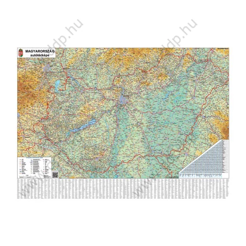 Falitérkép fémléccel 140x100cm Magyarország STIEFEL -4860FL-