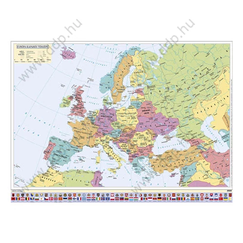 Falitérkép fémléccel 100x70cm Európa országai STIEFEL -447427FL-