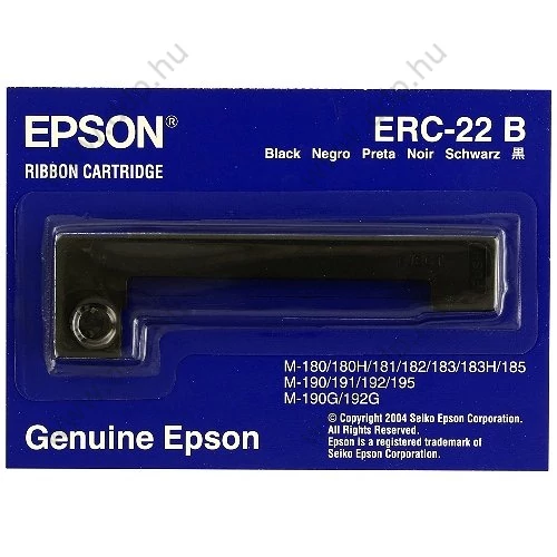 Epson nyomtatószalag S015358 ERC22 fekete