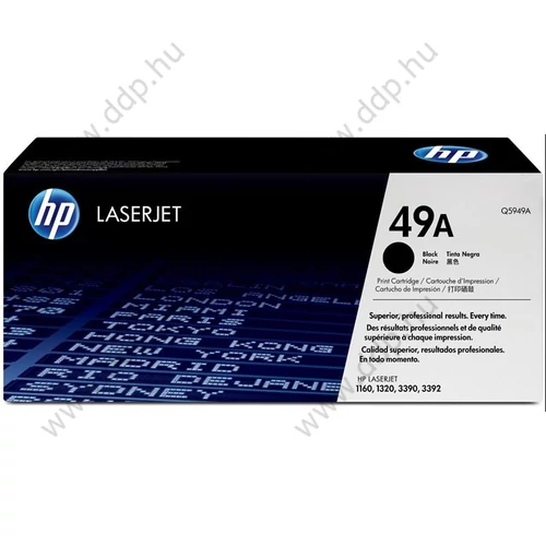 HP lézertoner Q5949A fekete 2500 oldal
