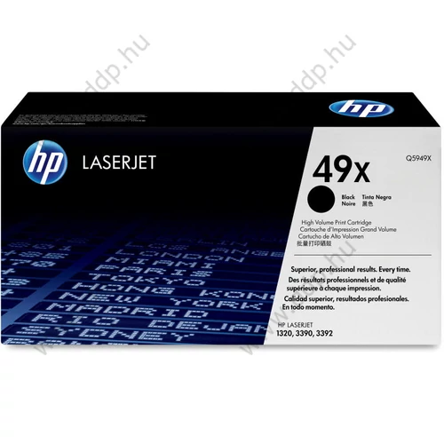 HP lézertoner Q5949X fekete 6000 oldal
