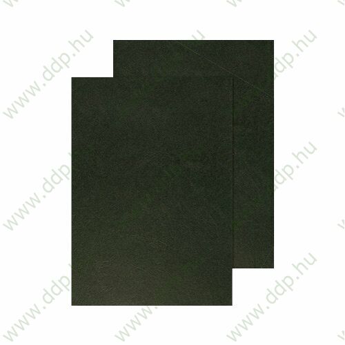 Spirálborító A/4 matt bőrmintás fekete (Kiszerelés: 100db/csm) hátlap Q-CONNECT -KF00501-
