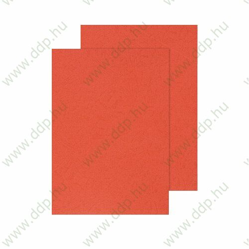Spirálborító A/4 matt bőrmintás piros (Kiszerelés: 100db/csm) hátlap Q-CONNECT -KF00499-