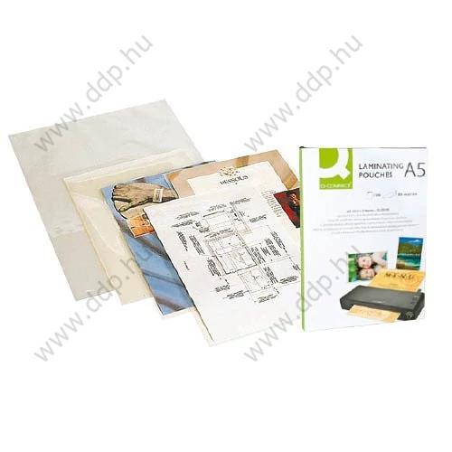 Lamináló fólia A/5 125micron (Kiszerelés: 100db/csm) Q-CONNECT -KF04108-