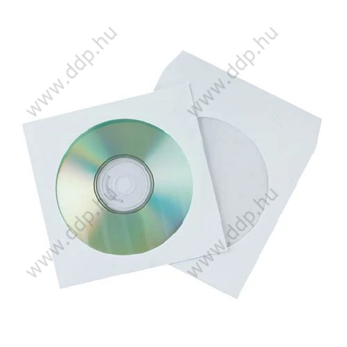 CD/DVD tároló tok öntapadó ráhajtható lezáró füllel átlátszó ablakkal KF02206 Q-CONNECT